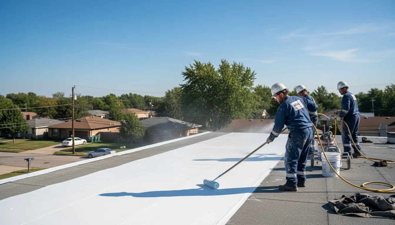 Commercial roof coating in Dexter, MI near me
